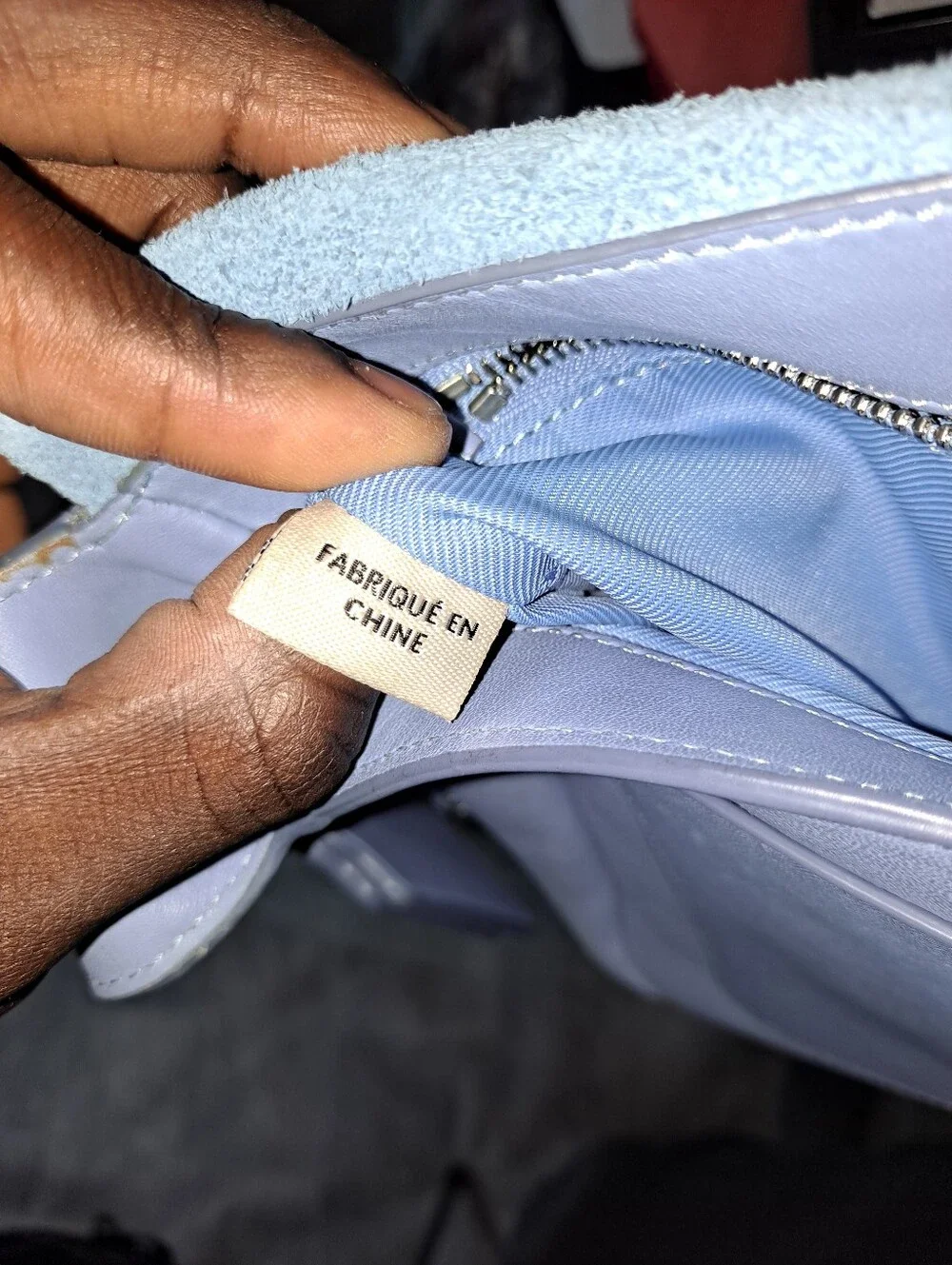 Coach Blue Studded Leather Crossbody Bag
